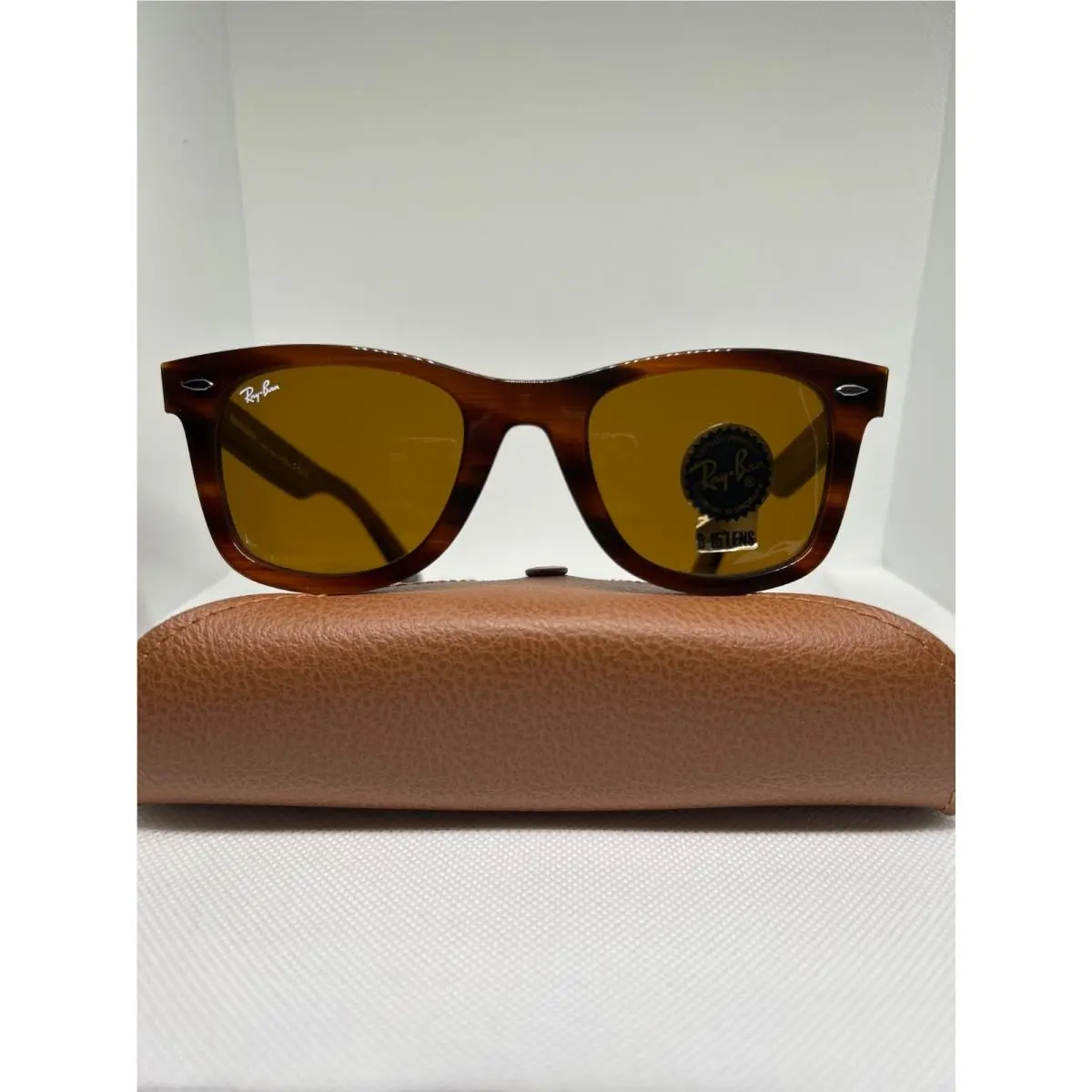 Ray-ban Sunglasses RB 2140 954 50-22 Wayfarer Havana w/ Brown Lenses