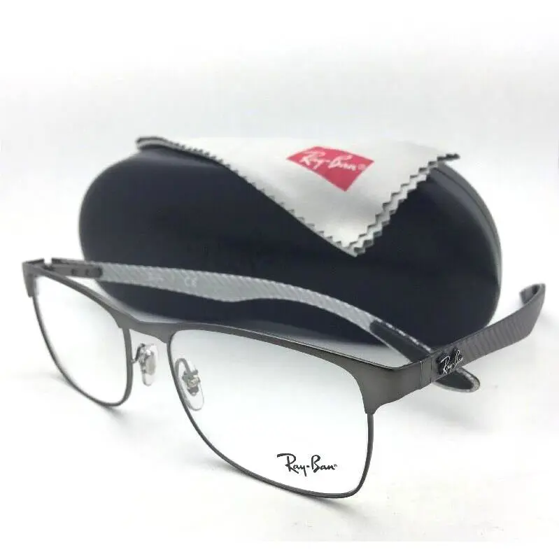 Ray-ban Rx-able Eyeglasses Tech RB 8416 2620 55-17 Gunmetal Carbon Fiber