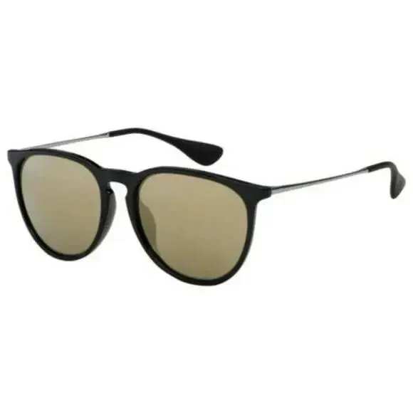 Ray-ban Black Gold Erika Alternate Women`s Round Sunglasses RB4171F 601/5A