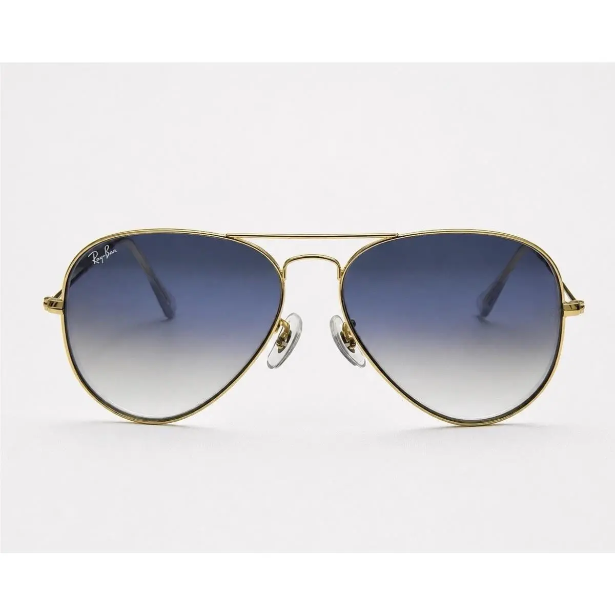 Ray-ban Sunglasses RB 3025 Aviator Gold Frame Gradient Light Blue Lens 58 mm - Frame: Gold, Lens: Gradient Light Blue