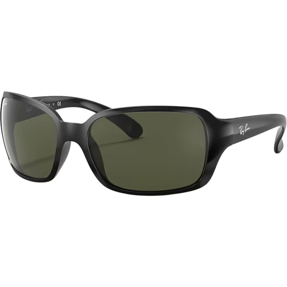 Ray-ban Women`s Rb4068 Polished Black/G-15 Green 60mm Sunglasses by Ray-Ban