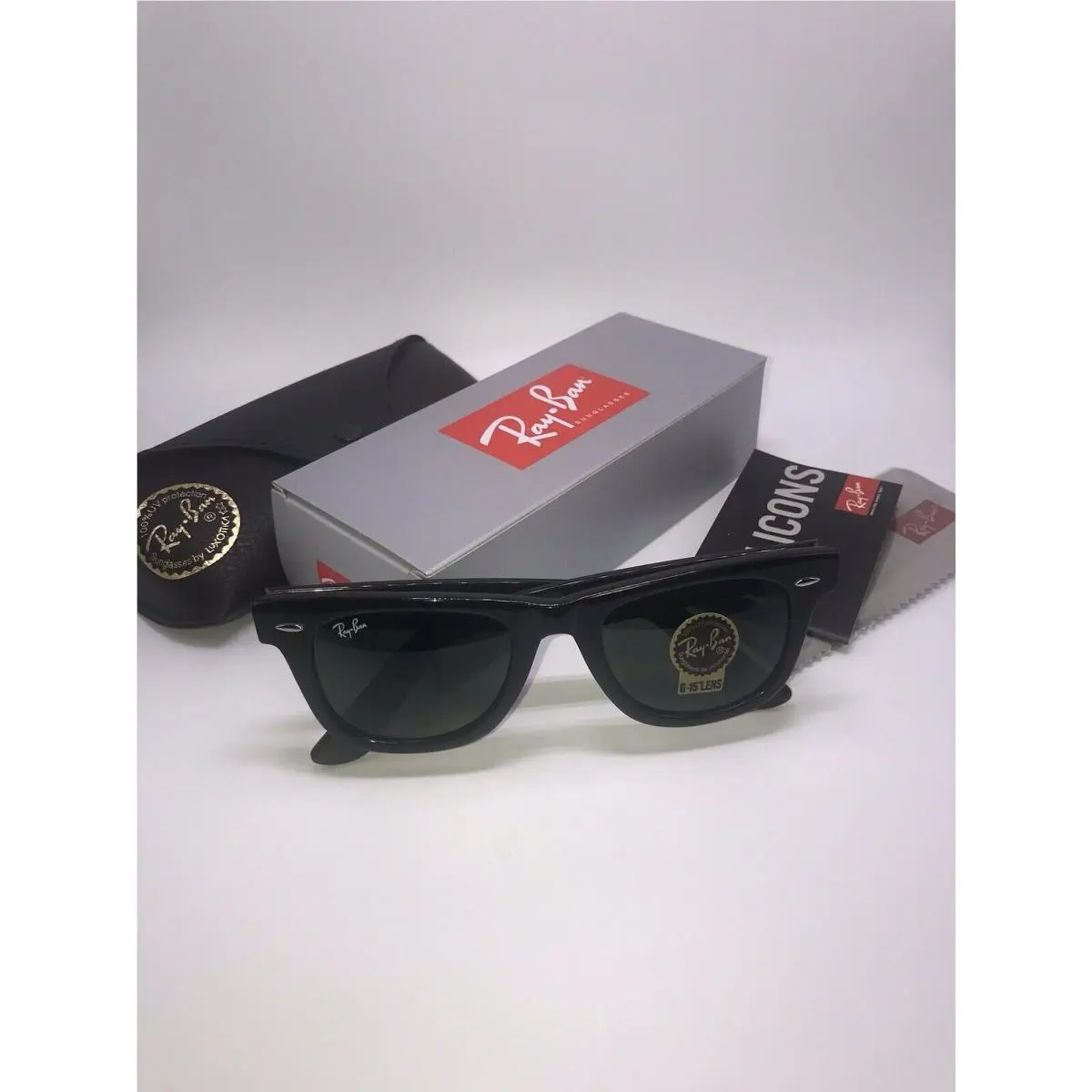 Ray-ban Wayfarer ® RB2140 901 50•22 3N Shiny Black Classic by Ray-Ban