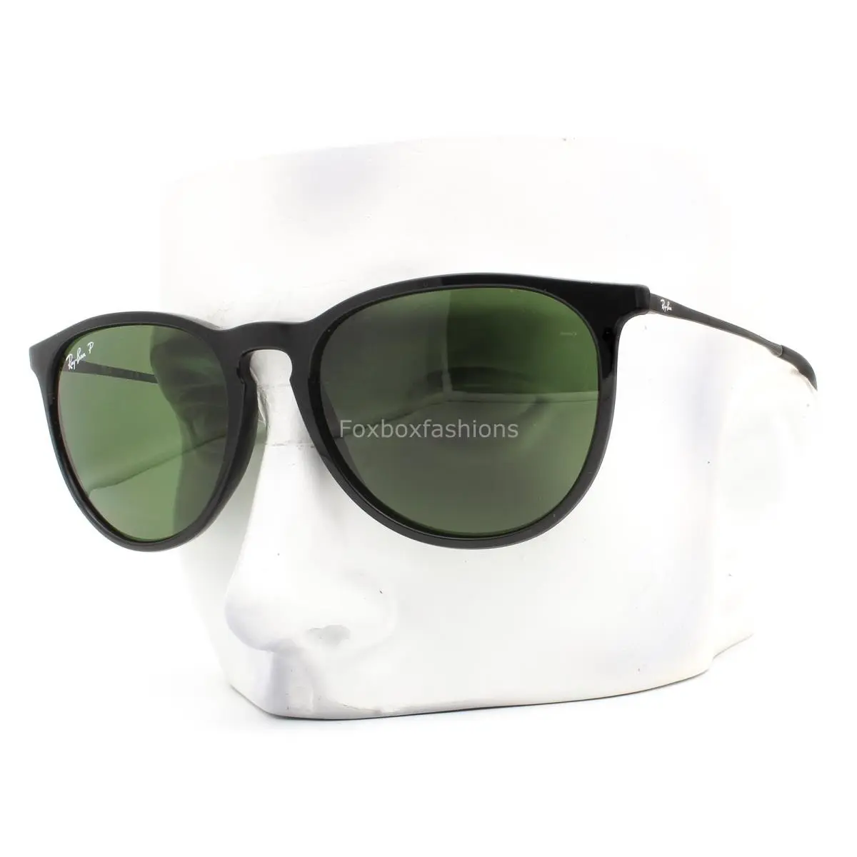 Ray-ban Erika Sunglasses RB 4171 601/2P Polished Black Green Polarized W/case by Ray-Ban