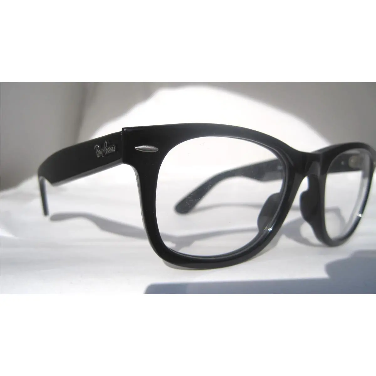 Rayban Black Wayfarer RB 2140 Clear Eyeglasses Glasses Italy