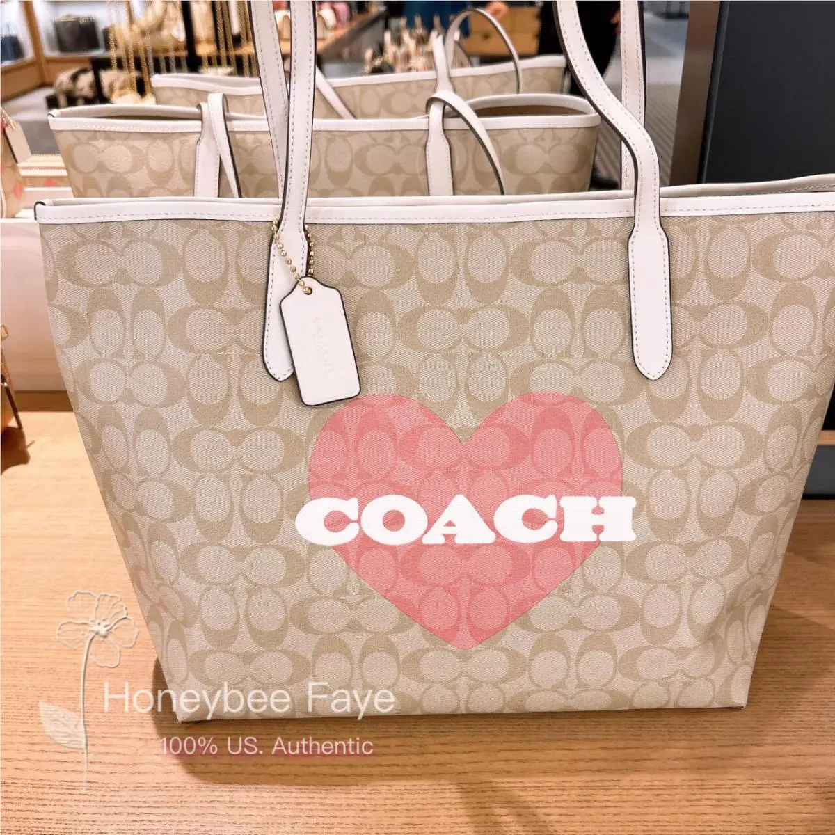 City Tote In Signature Canvas CP074/C7616/CR165/CP052/CP073 CP052 Gold/Light Khaki Chalk Multi by Coach