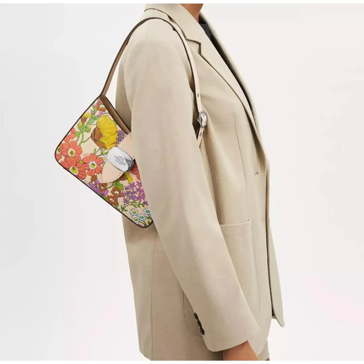 Coach  bag  ELIZA - CP005 Gold/Brown Black, Exterior: Multicolor 36