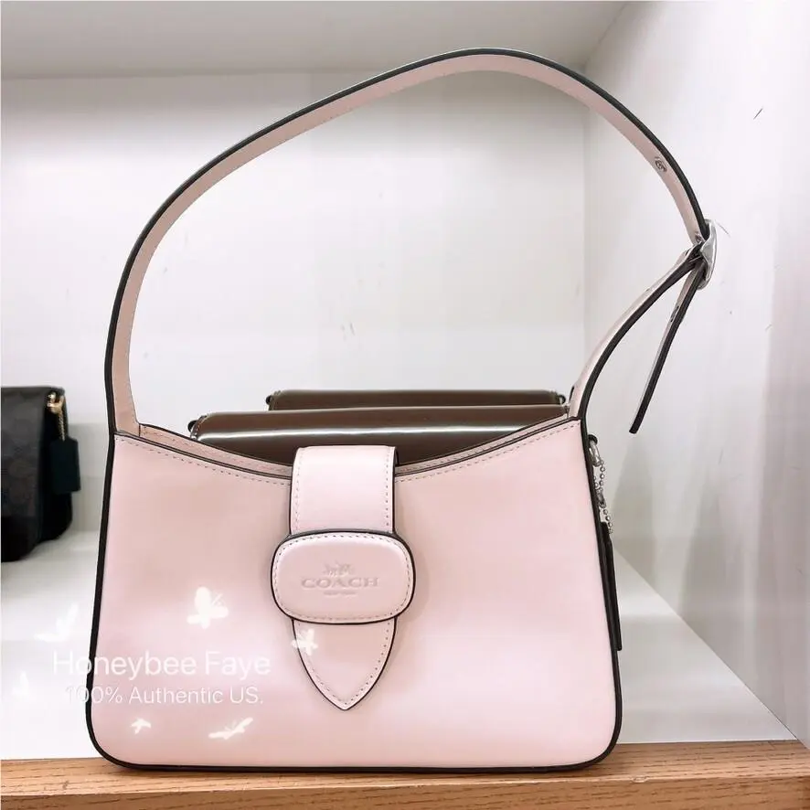 Eliza Shoulder Bag Camo/floral/ Signature Canvas/pink/tan/red CAA92 Silver/Blush by Coach