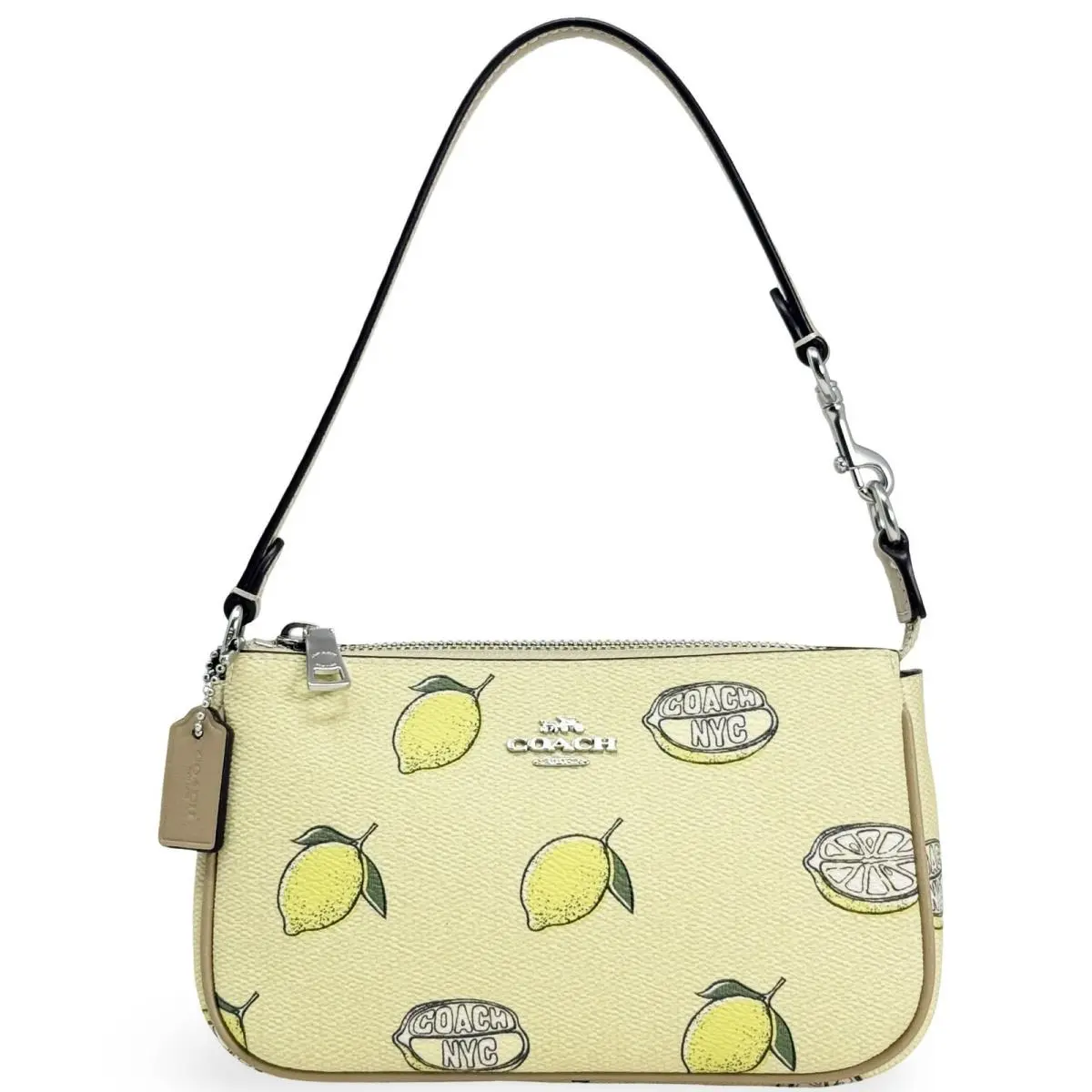 Women`s Nolita 19 Wristlet Clutch Pouch Purse Lemon Print - Garden Glade Multi - CAL26 by Coach