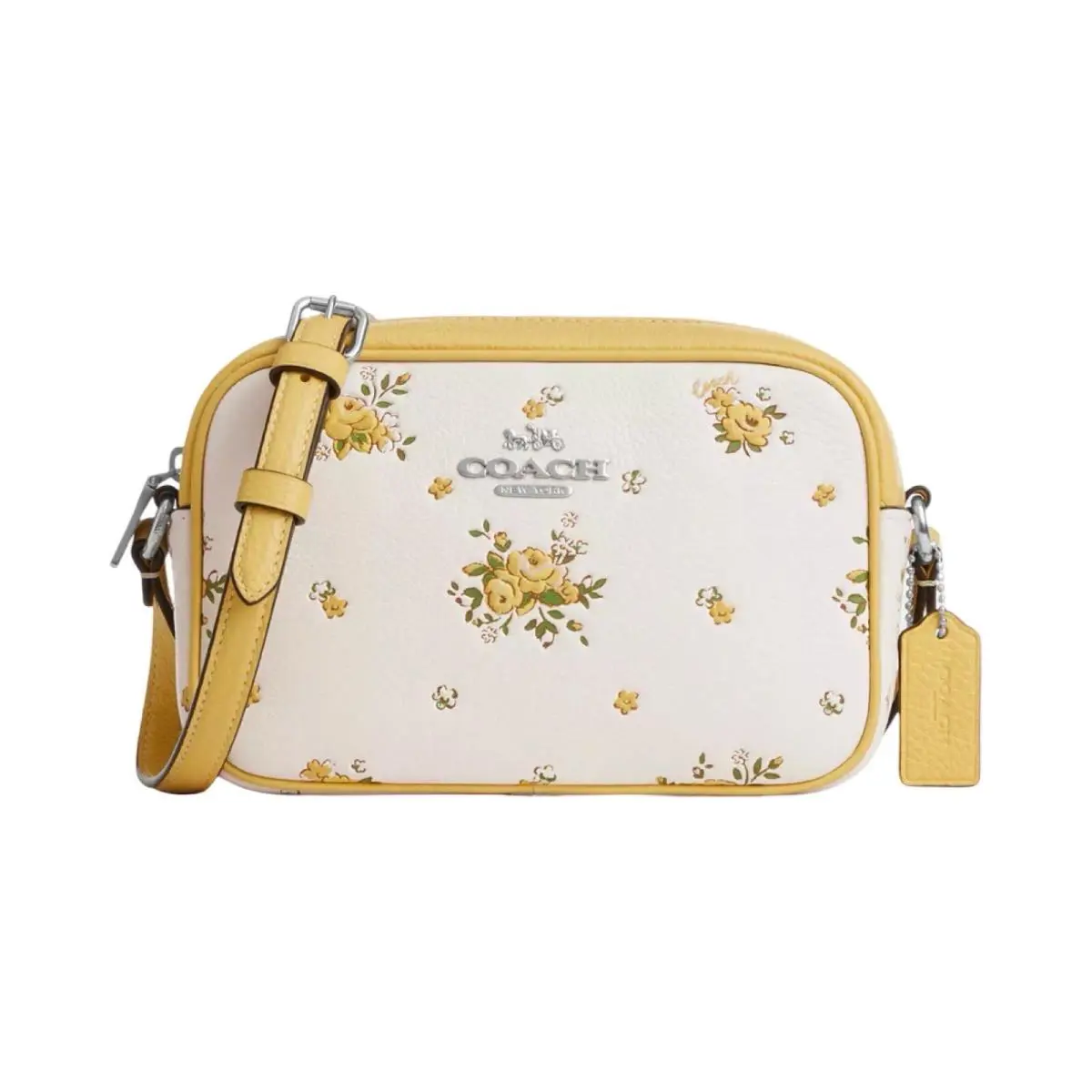 Women`s Mini Jamie Camera Crossbody Bag Floral Print - Chalk Multi - CAQ38 by Coach