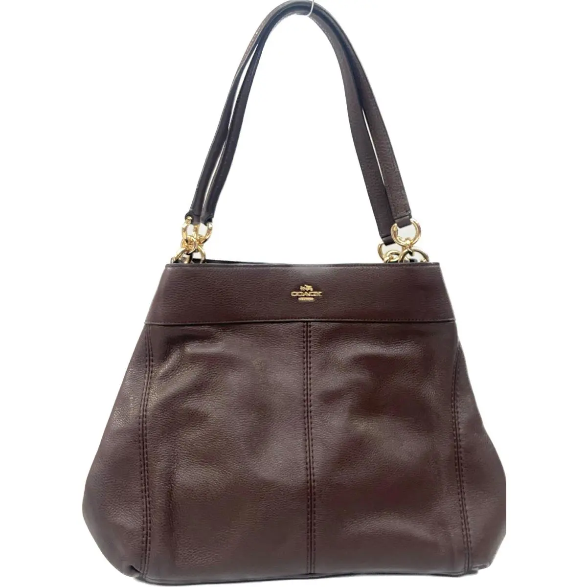 Pebble Leather Lexy Shoulder Bag Strawberry Oxblood1 by Coach