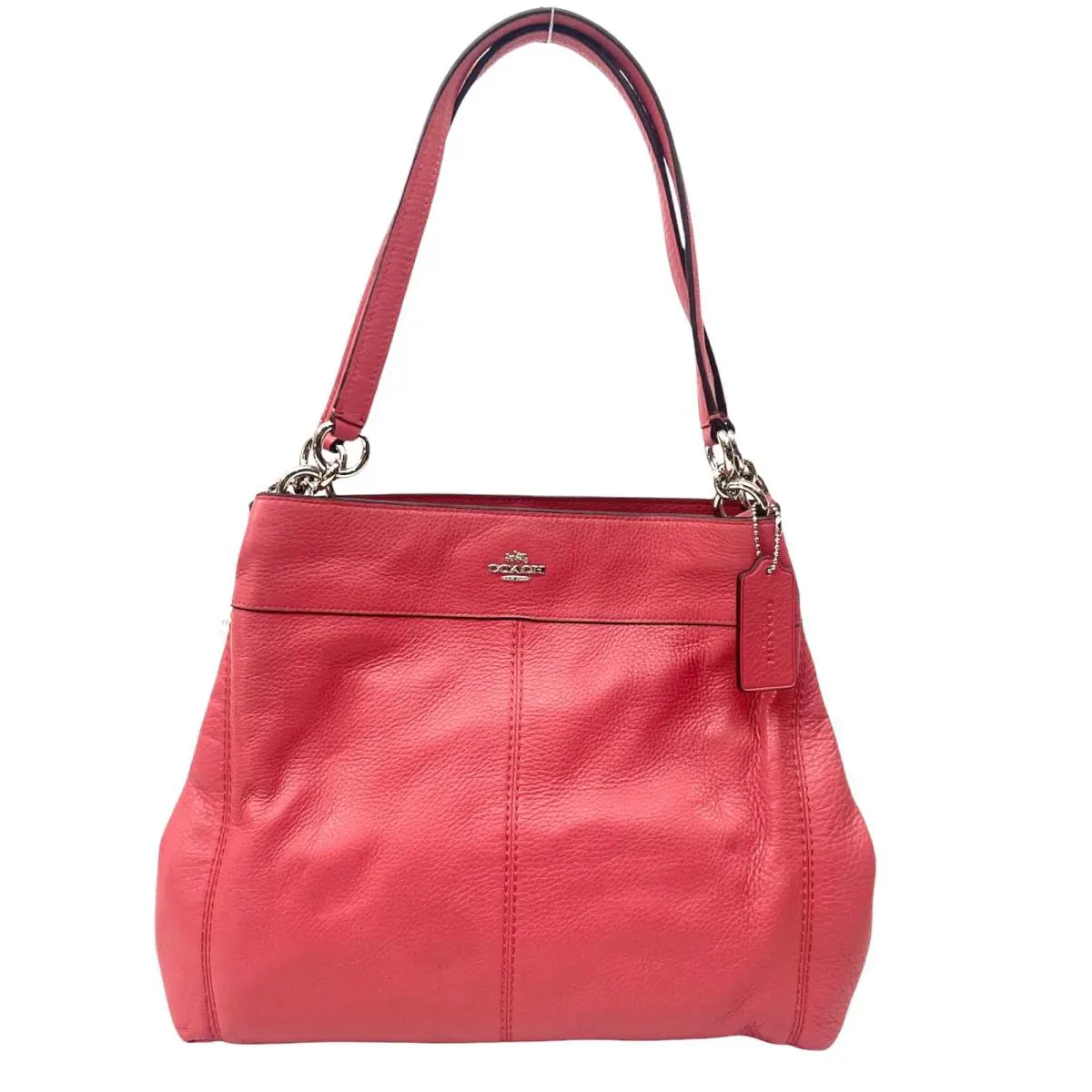 Pebble Leather Lexy Shoulder Bag Strawberry Strawberry by Coach