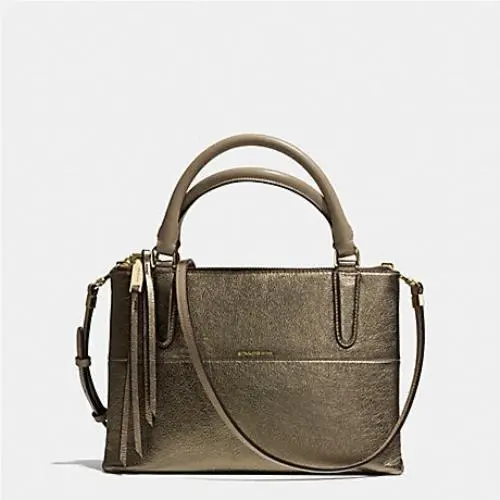Crossgrain Leather Signature Christie Carryall GD/Gold by Coach
