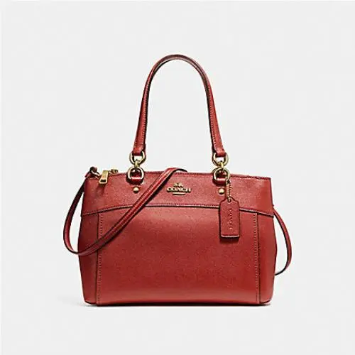 Crossgrain Leather Signature Christie Carryall SV/Washed Red by Coach
