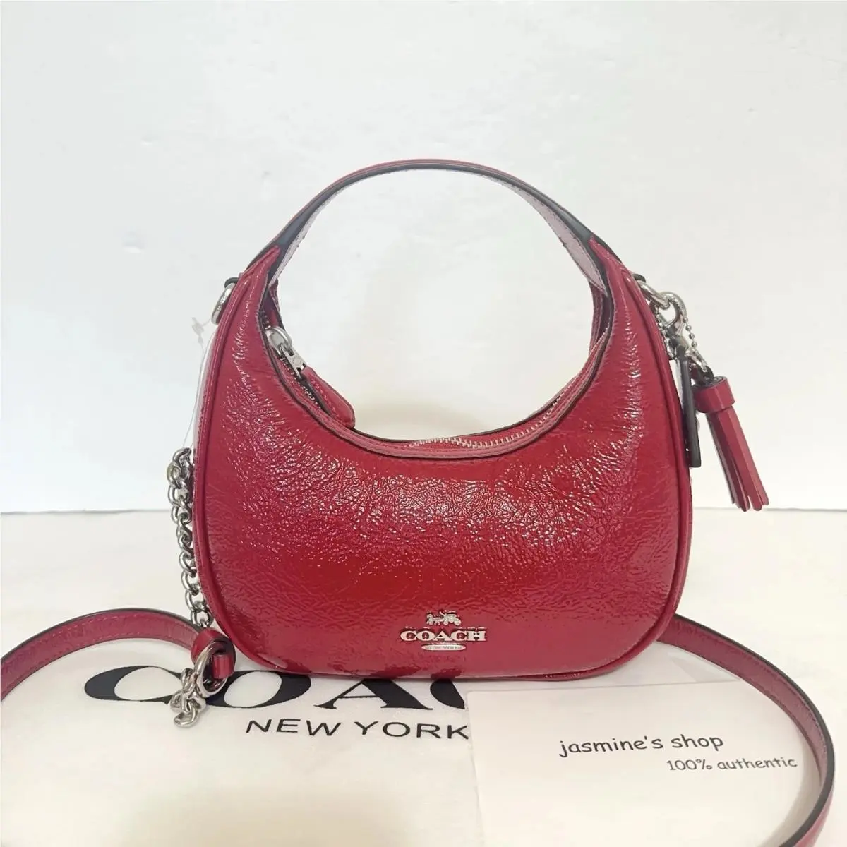 Carmen Mini Crossbody Bag CW036 Red /CAM83 Powder Pink CW036/sliver/red by Coach
