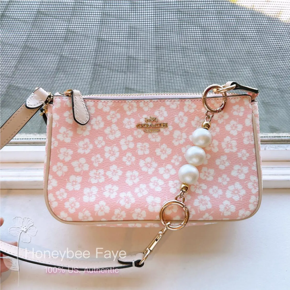 Coach Nolita 19 with Graphic Ditsy Floral Print CA783 + Extended Cha