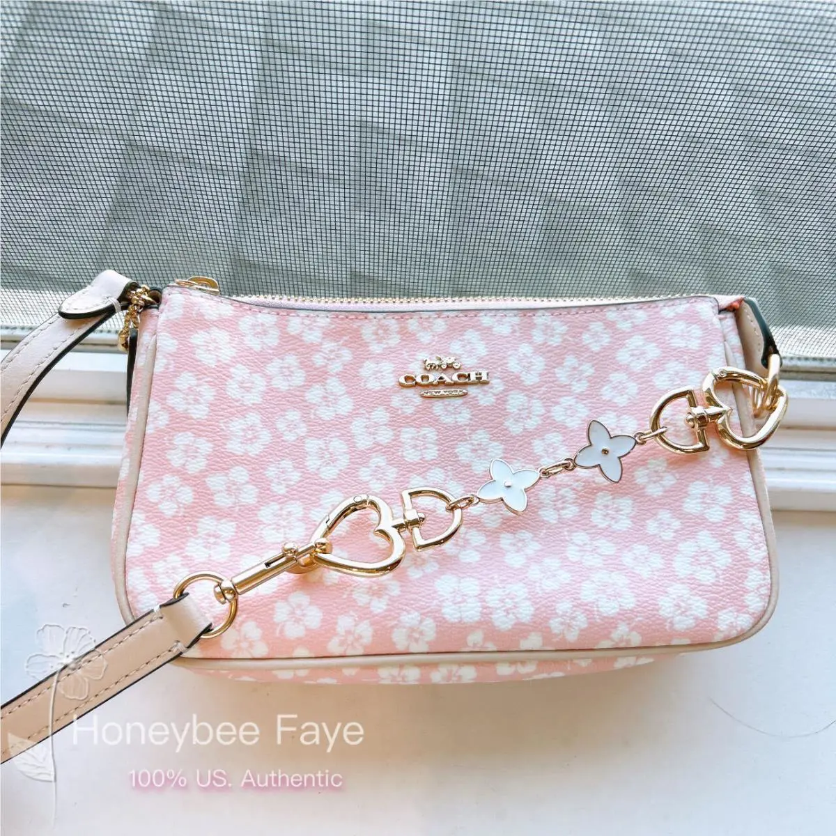 Coach  bag  - Coach Nolita - Nolita - Exterior: GOLD/PINK MULTI