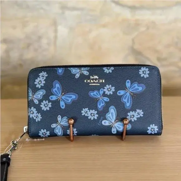 Butterfly City Shoulder Women`s Tote Leather/ Canvas Wallet Option Wallet by Coach
