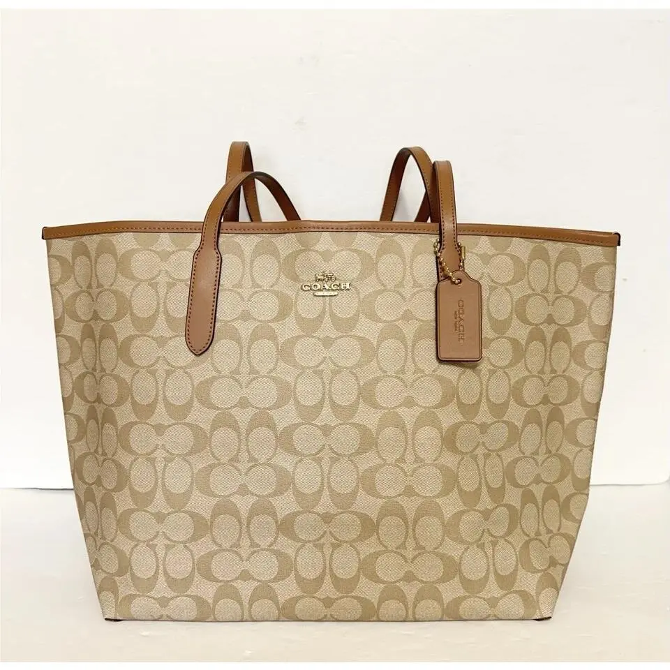 Coach City Tote In Signature Canvas 5696 Value