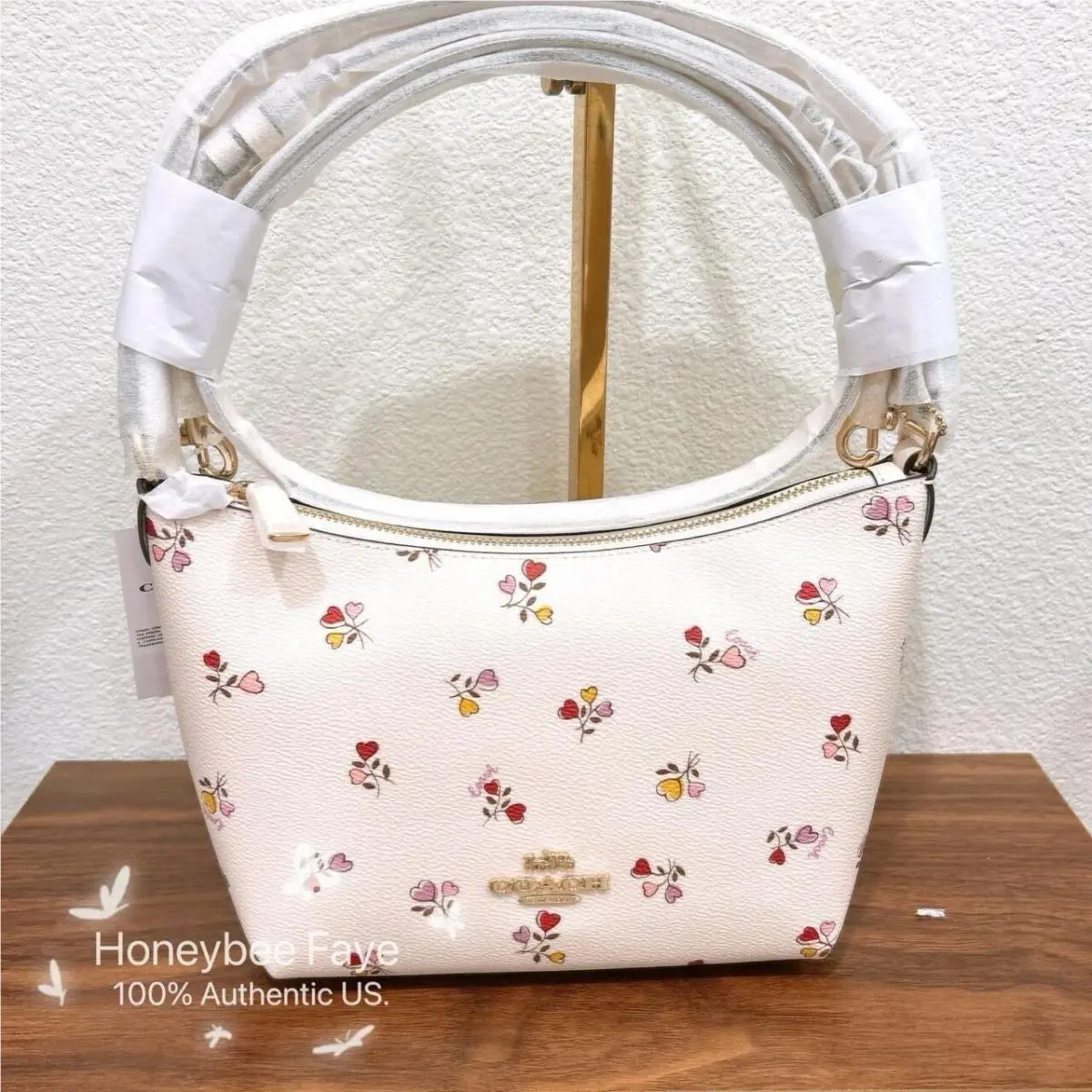 Zip Top Shoulder Bag In Signature Canvas CW390/CW391 CW392 Gold/Chalk Multi by Coach