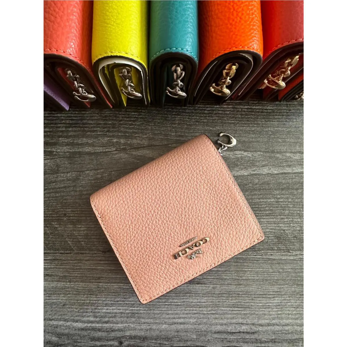 BN  Snap Wallet Credit Card ID Pick One C2862 LIGHT PINK SILVER by Coach