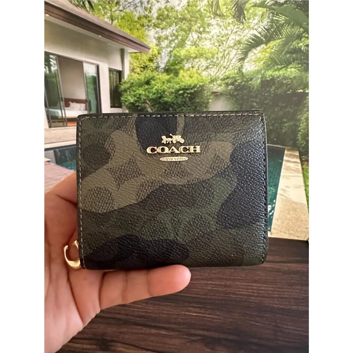 BN  Snap Wallet Credit Card ID Pick One CW538 DARK CYPRESS MULTI by Coach