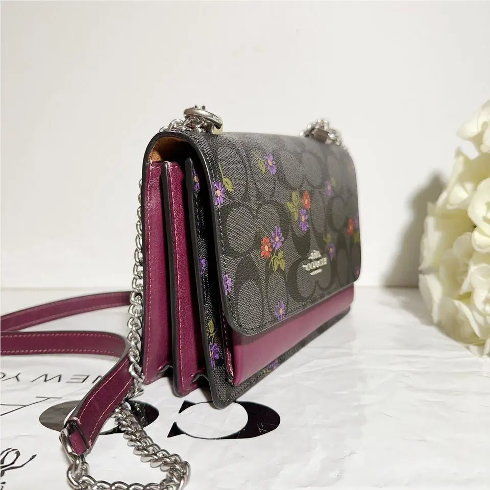 Coach  bag  - Coach Klare - Klare - CL460/ rose print - Handle/Strap: Gold, Hardware: Gold, Exterior: Multicolor