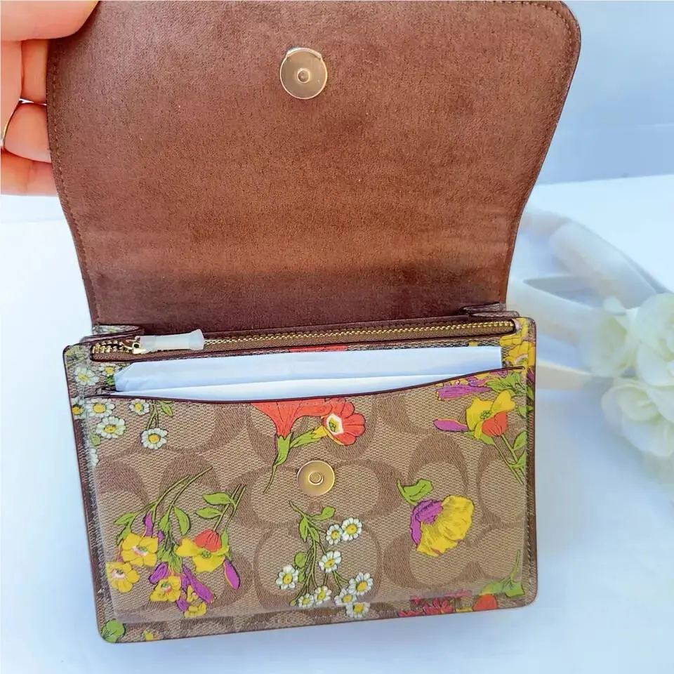 Coach  bag  - Coach Klare - Klare - CL460/ rose print - Handle/Strap: Gold, Hardware: Gold, Exterior: Multicolor