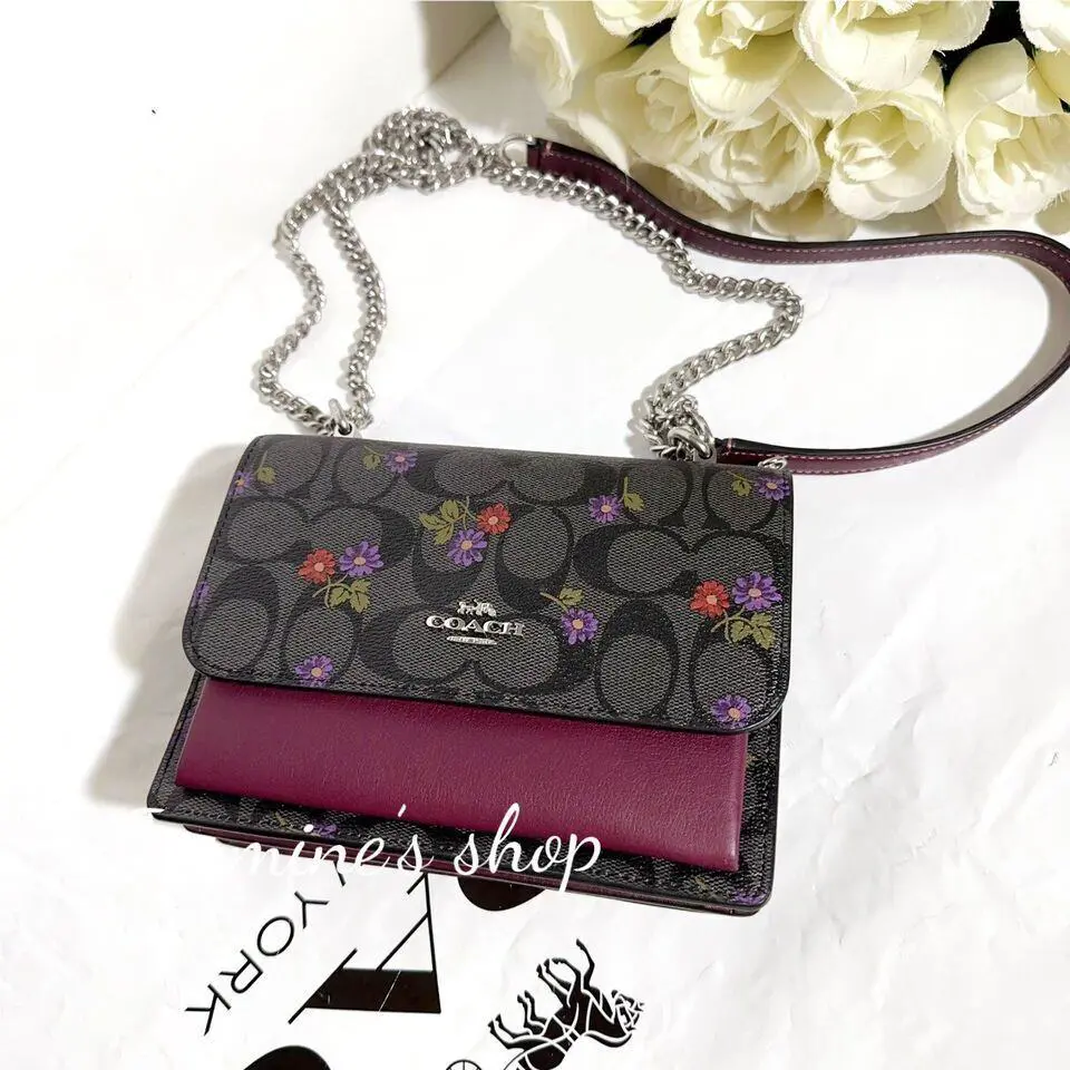 Coach  bag  - Coach Klare - Klare - CL460/ rose print - Handle/Strap: Gold, Hardware: Gold, Exterior: Multicolor