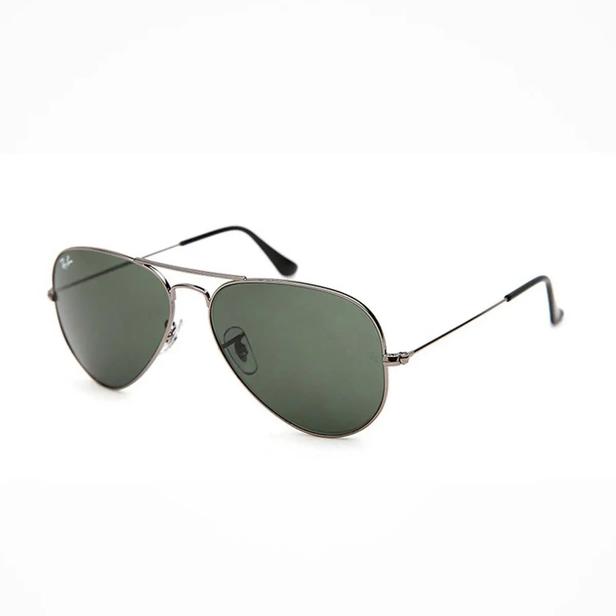 Ray-ban RB3025 Metal Aviator Classic Sunglasses Gunmetal/green 58mm - Frame: Gray, Lens: Green