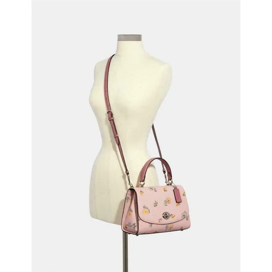 Coach  bag  - Tilly Top Dandelion Chain Crossbody Tri-fold - Pink, Manufacturer: Silver Blossom Multi, Lining: Pink