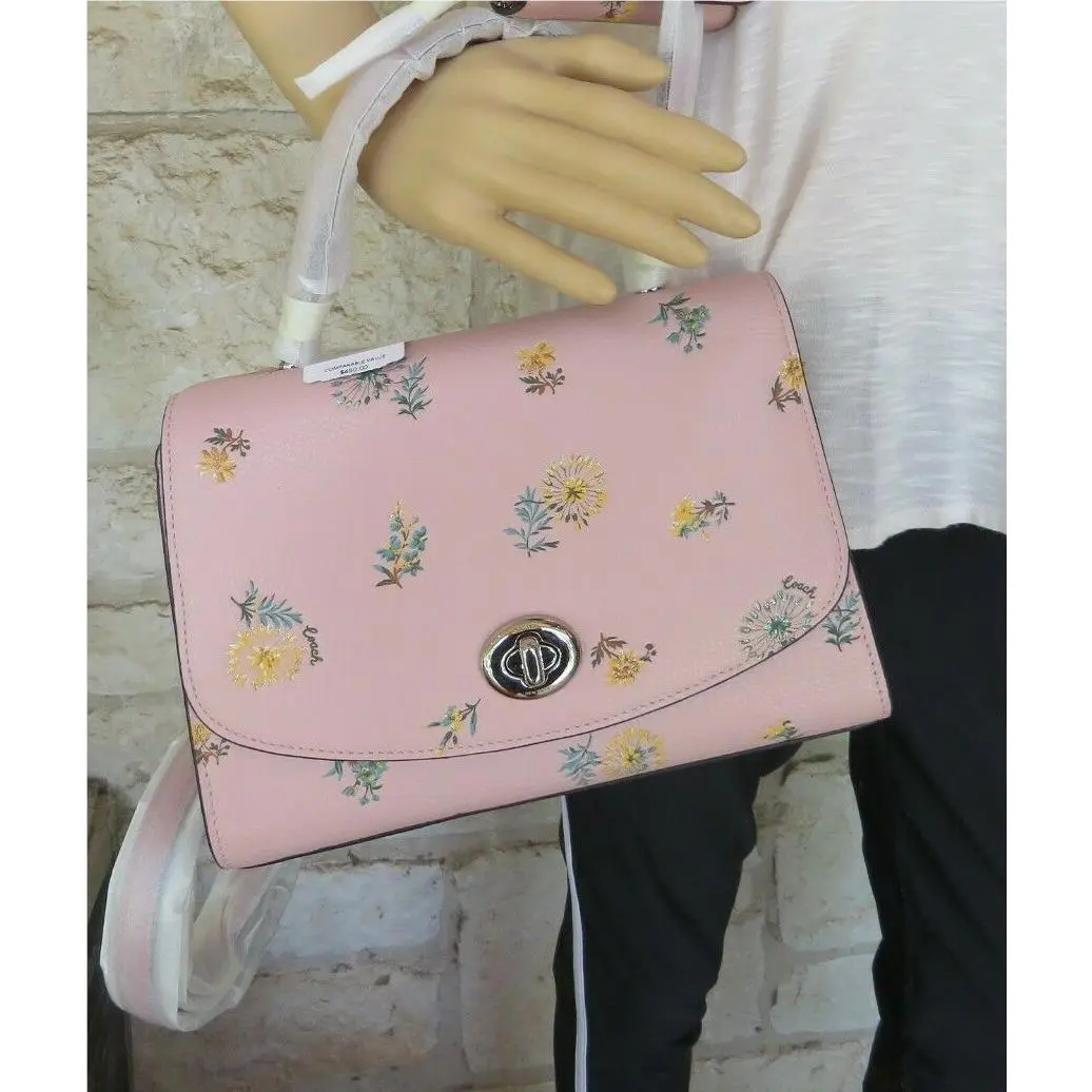 Coach  bag  - Tilly Top Dandelion Chain Crossbody Tri-fold - Pink, Manufacturer: Silver Blossom Multi, Lining: Pink