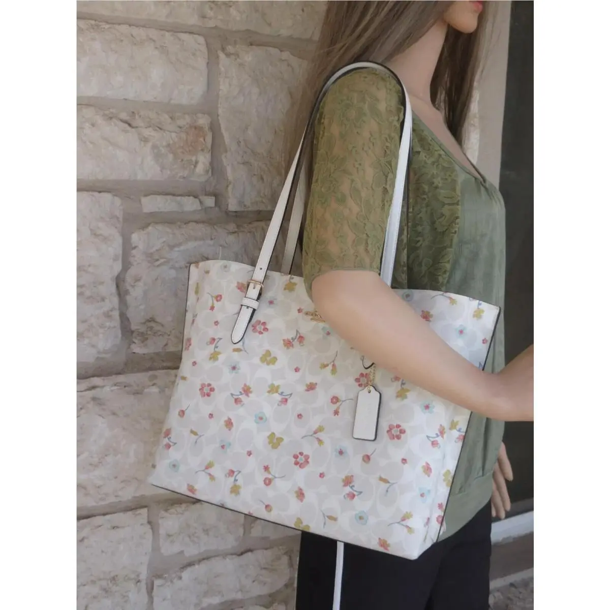 Coach  bag  - Choices: Molllie City Tote Mini Lillie Satchel options - Handle/Strap: Chalk/White, Hardware: Gold, Exterior: Chalk Multi Floral