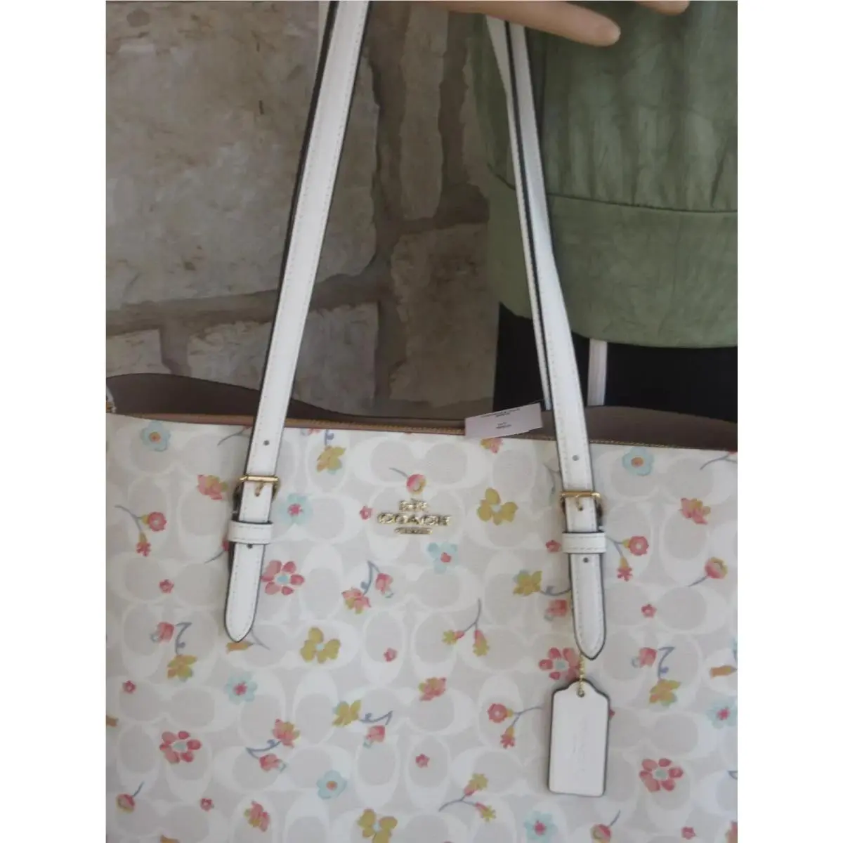 Coach  bag  - Choices: Molllie City Tote Mini Lillie Satchel options - Handle/Strap: Chalk/White, Hardware: Gold, Exterior: Chalk Multi Floral