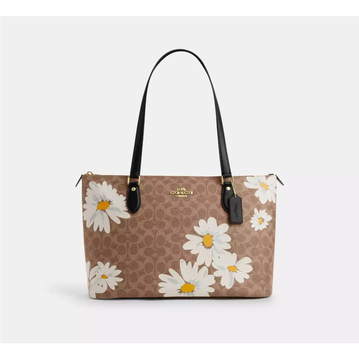 Coach Gallery Tote Bag In Signature Canvas with Floral Print CZ589