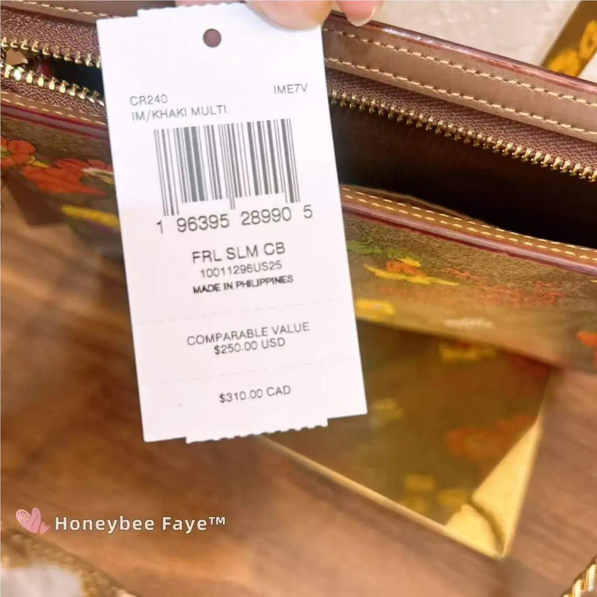 Coach  bag  - Exterior: pvc/Gold/Khaki Multi