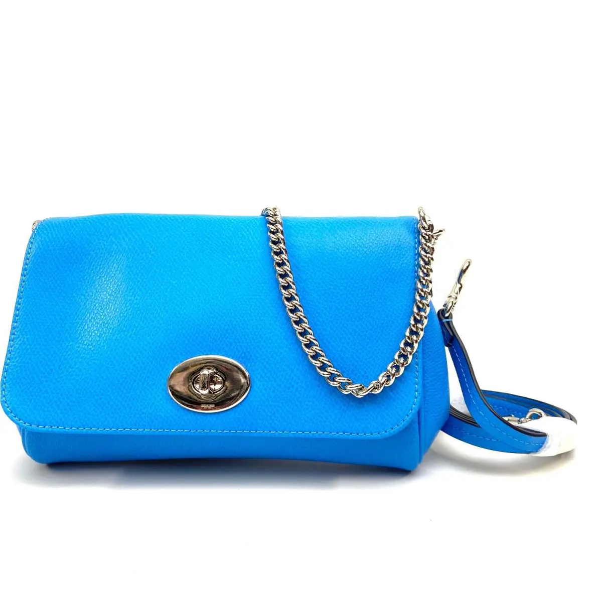 Crossgrain Leather Black Mini Ruby Crossbody/shoulder Bag Azure by Coach