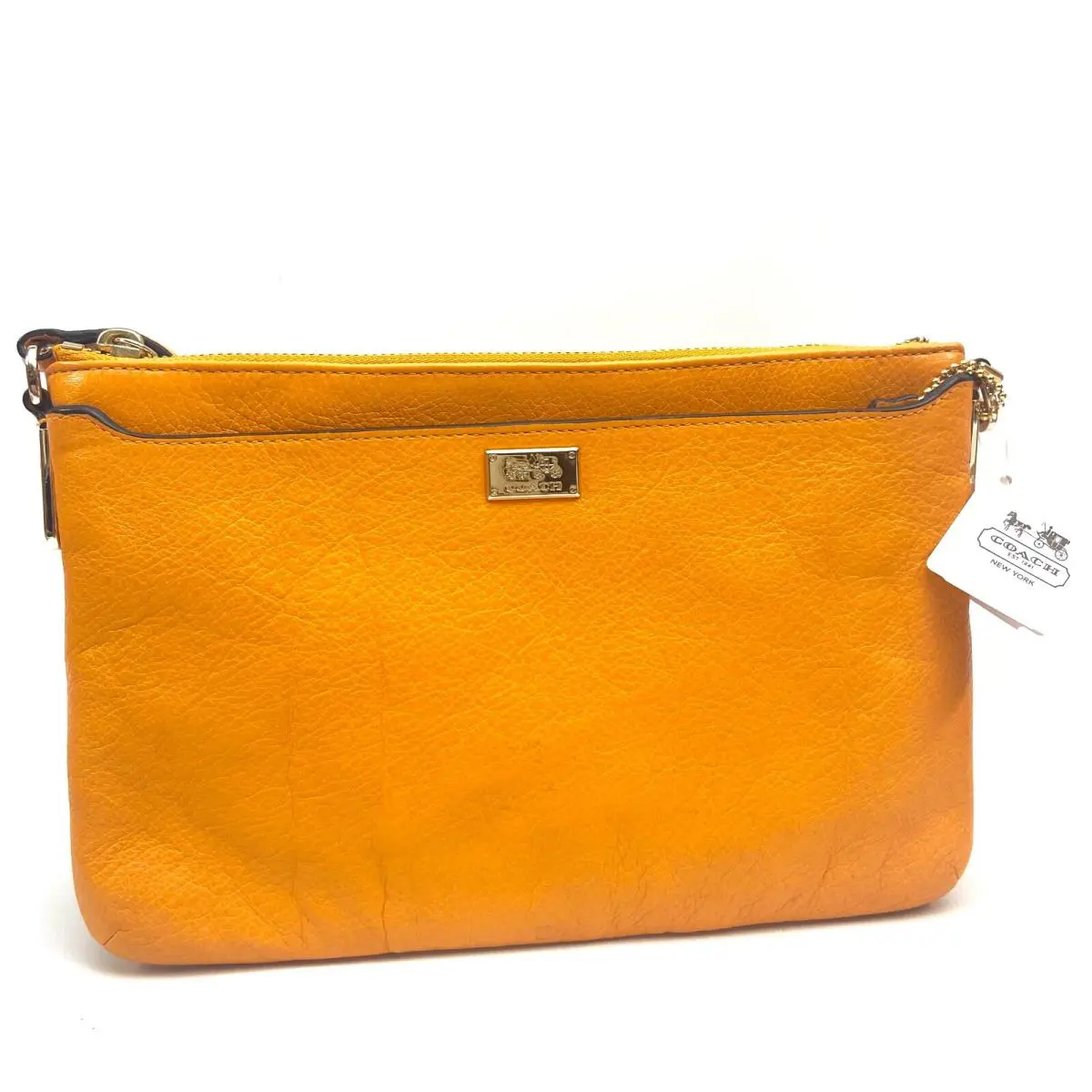 Madison Leather Swingpack Bright Mandarin by Coach