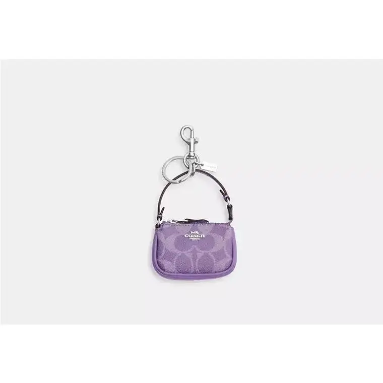 BN  Mini Nolita Bag Charm CX067, SILVER/IRIS by Coach