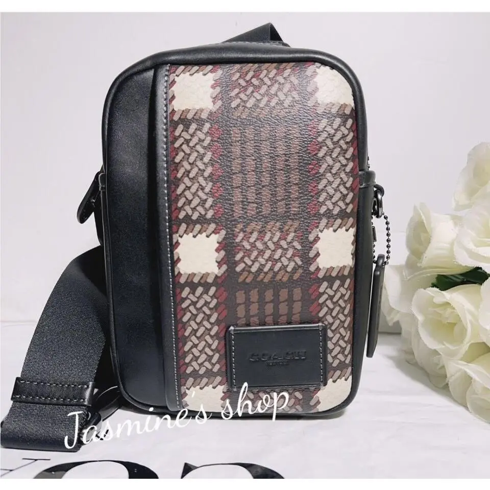 Edge L Pack In Signature Canvas CM154/CM155 CM035/black multi by Coach