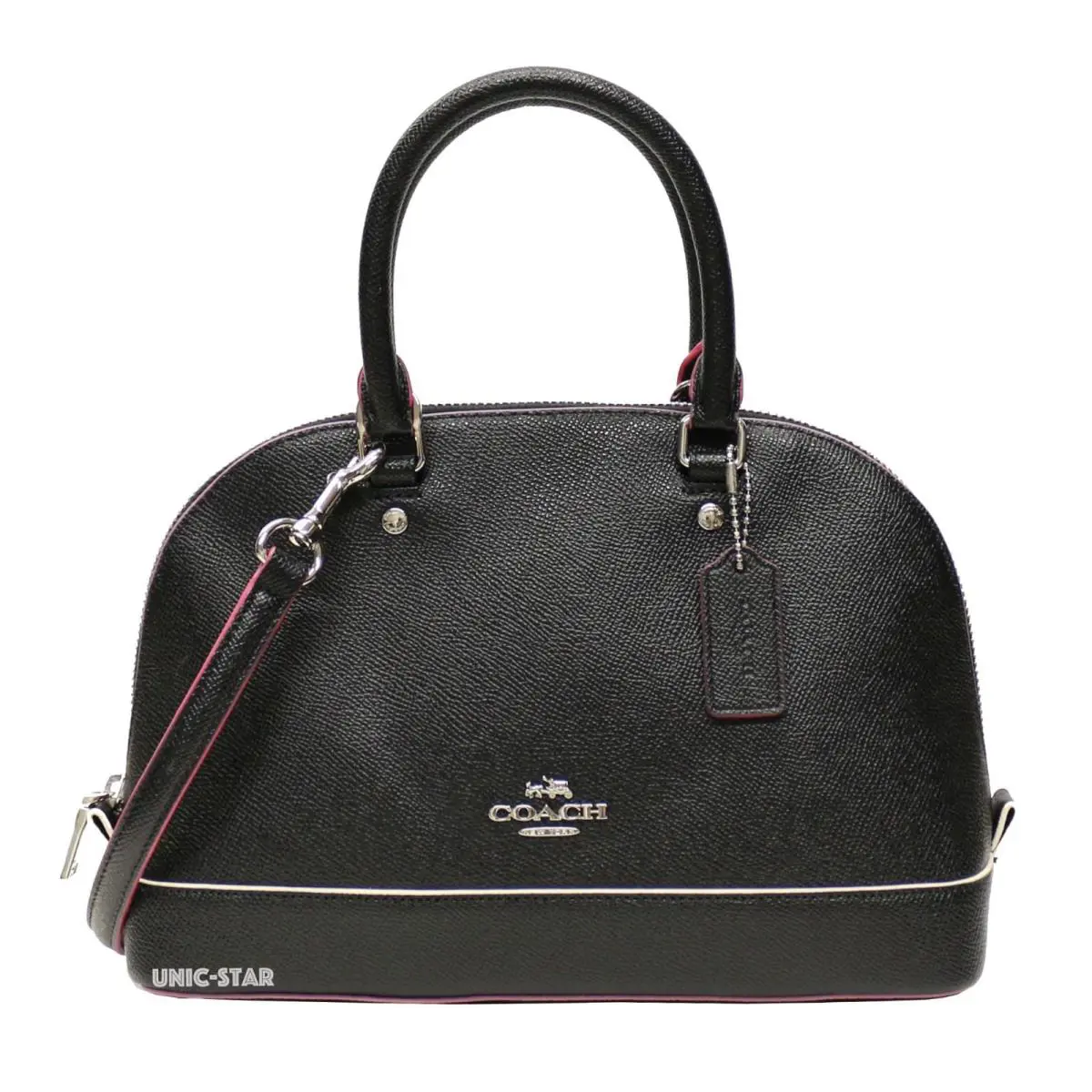 Coach Multi Edgepaint Sierra Satchel- Black Multi - Black Multi, Exterior: Black, Hardware: Silver