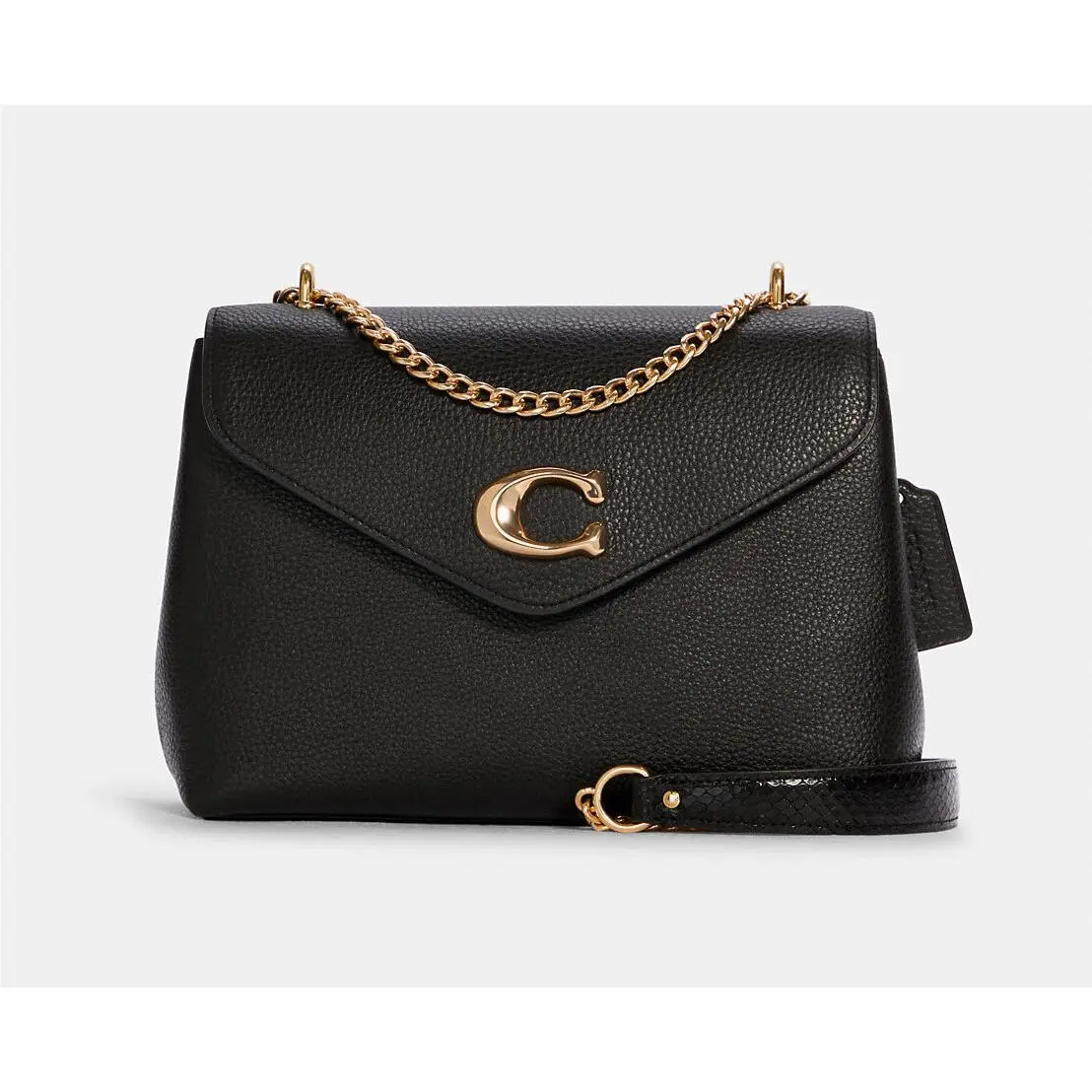 Tammie Shoulder Bag In Colorblock/signature Canvas C7945 Gold/Black by Coach