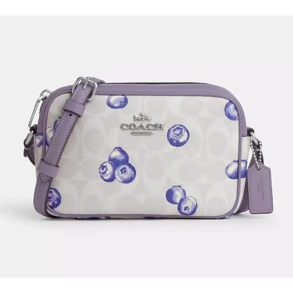 Coach Mini Jamie Camera Bag In Signature Canvas with Cherry/blueberry Print