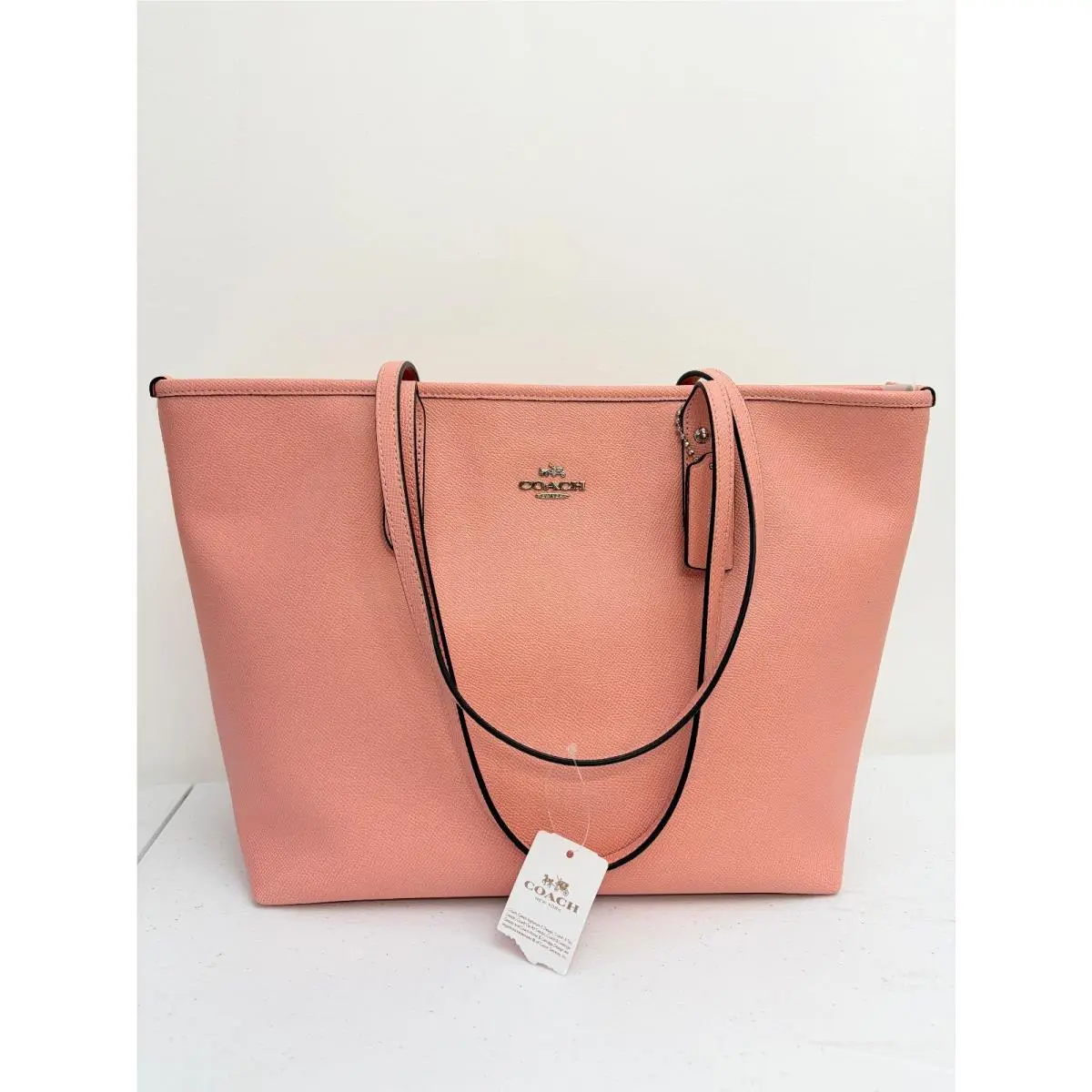 Crossgrain Leather City Zip Tote F58846 F294887 F57522 F38161 F37785 Blush by Coach
