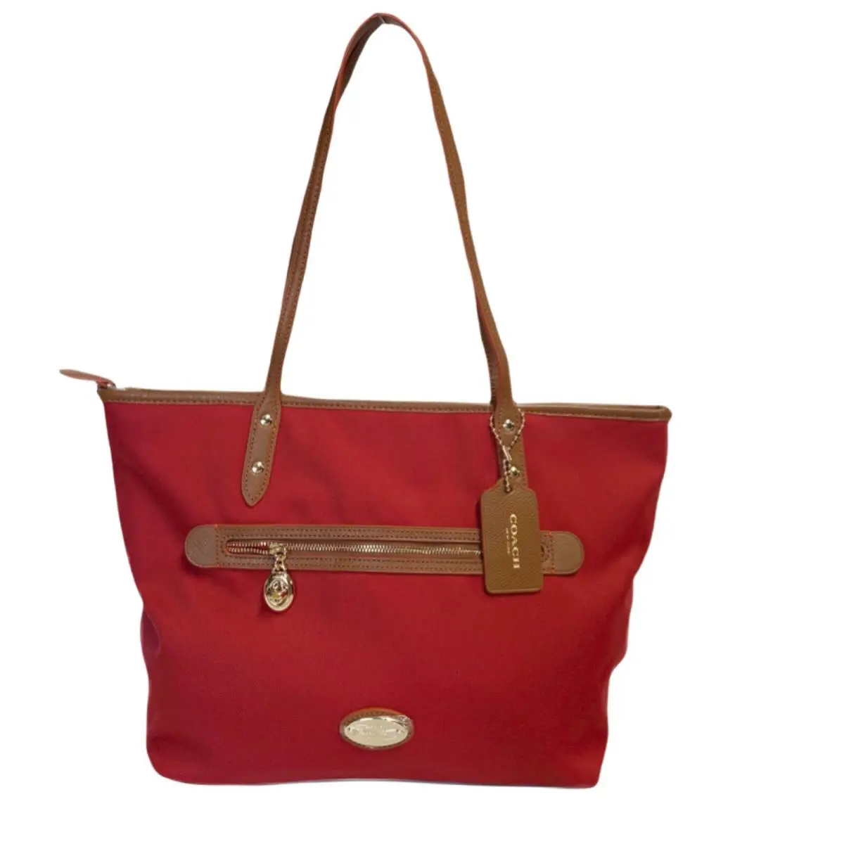 Crossgrain Leather City Zip Tote F58846 F294887 F57522 F38161 F37785 Classic Red by Coach