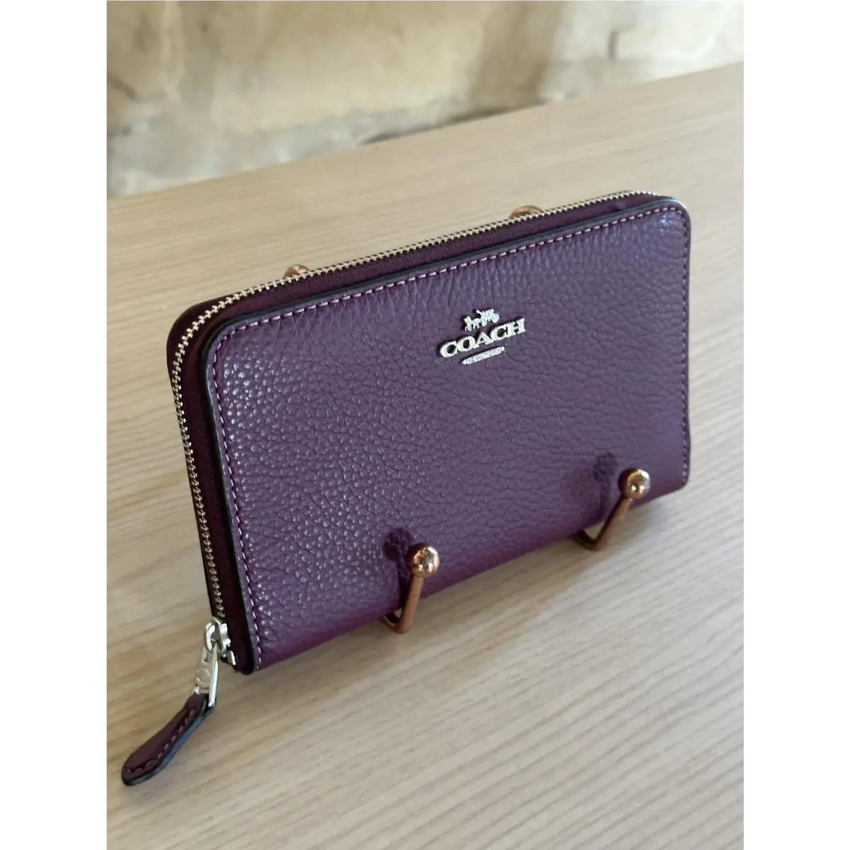 Leather Rivet Sydney Satchel Crossbody Bag with Pouch/wallet Option Wallet by Coach