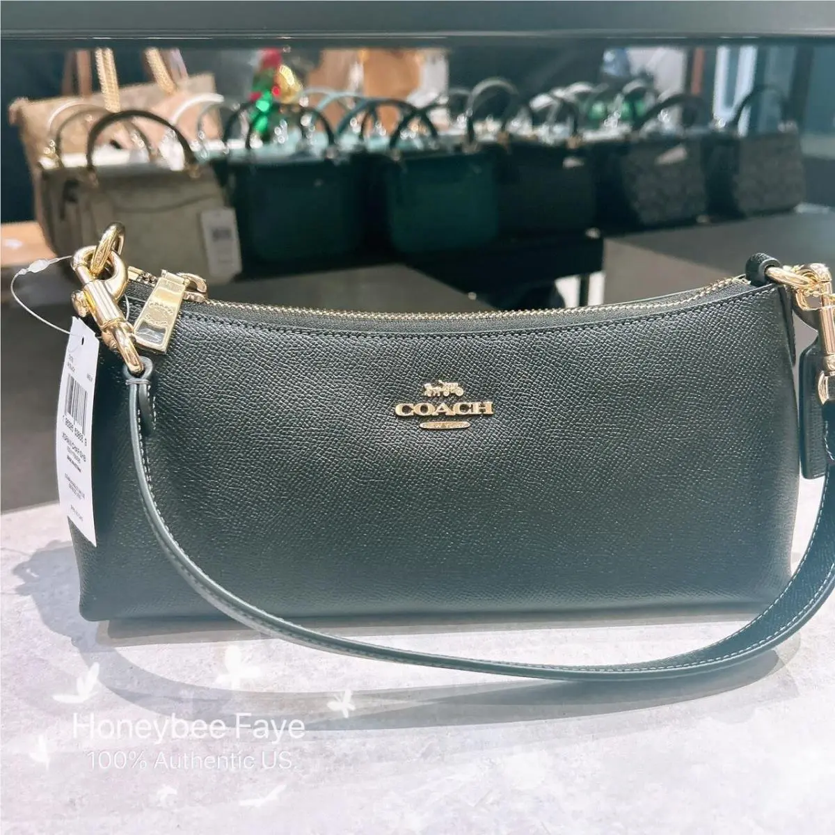 Charlotte Shoulder Bag CX579/CX810/CX580/CCL40/CCO18 Gold/Black by Coach