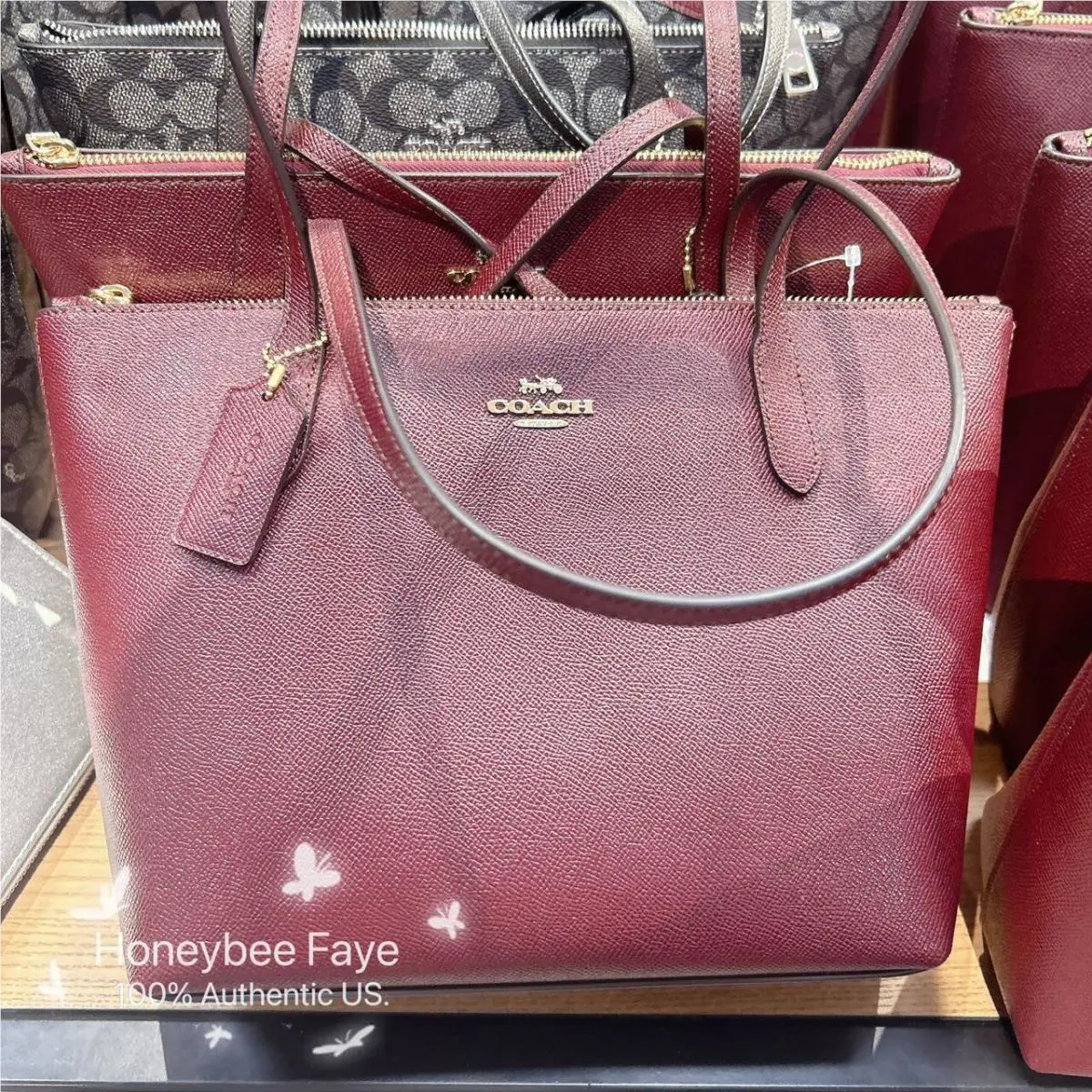 Fiona Zip Tote Bag Holiday Gift CW395/cw396 by Coach