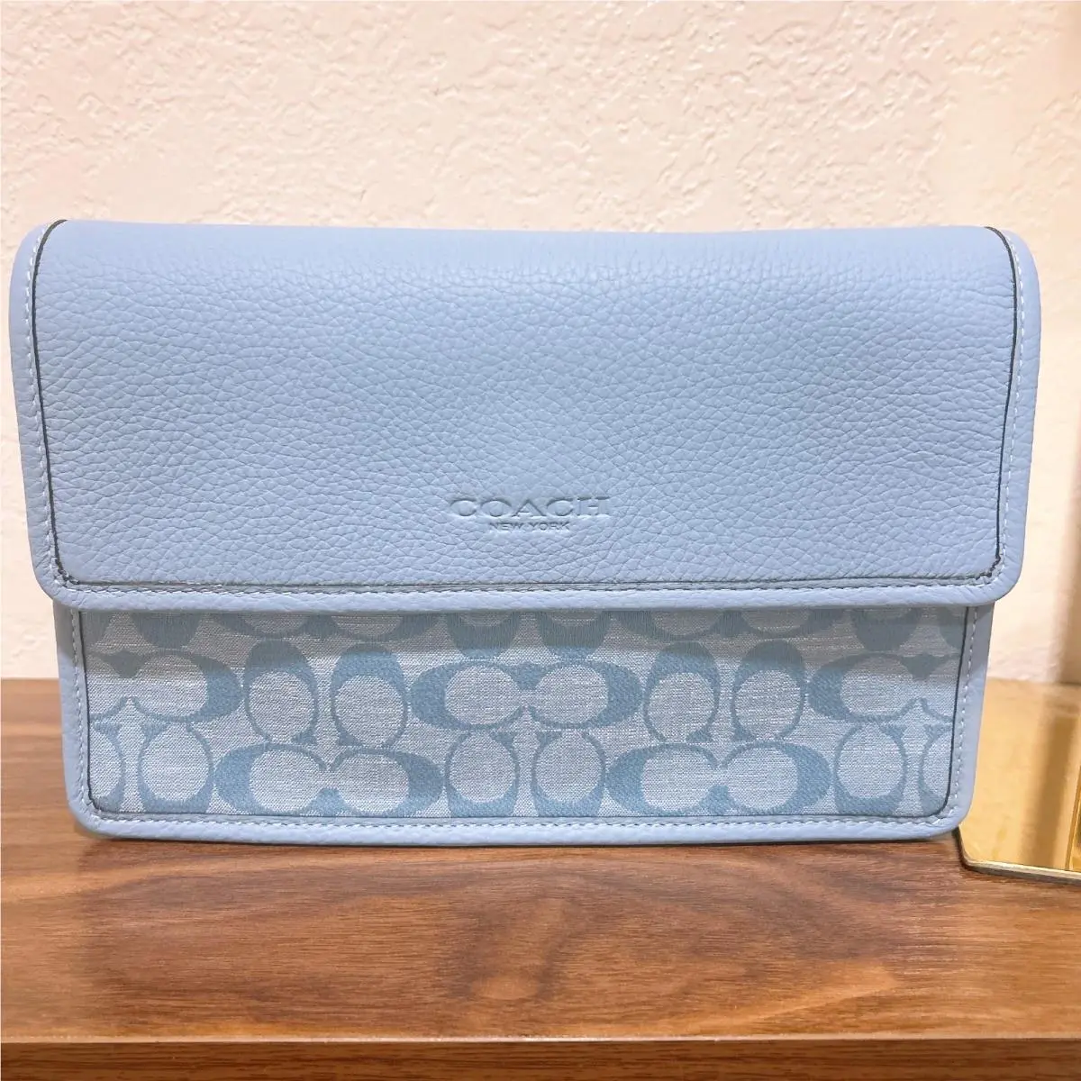 Coach Men’s Turner Flap Crossbody In Signature Denim CH828/CQ148
