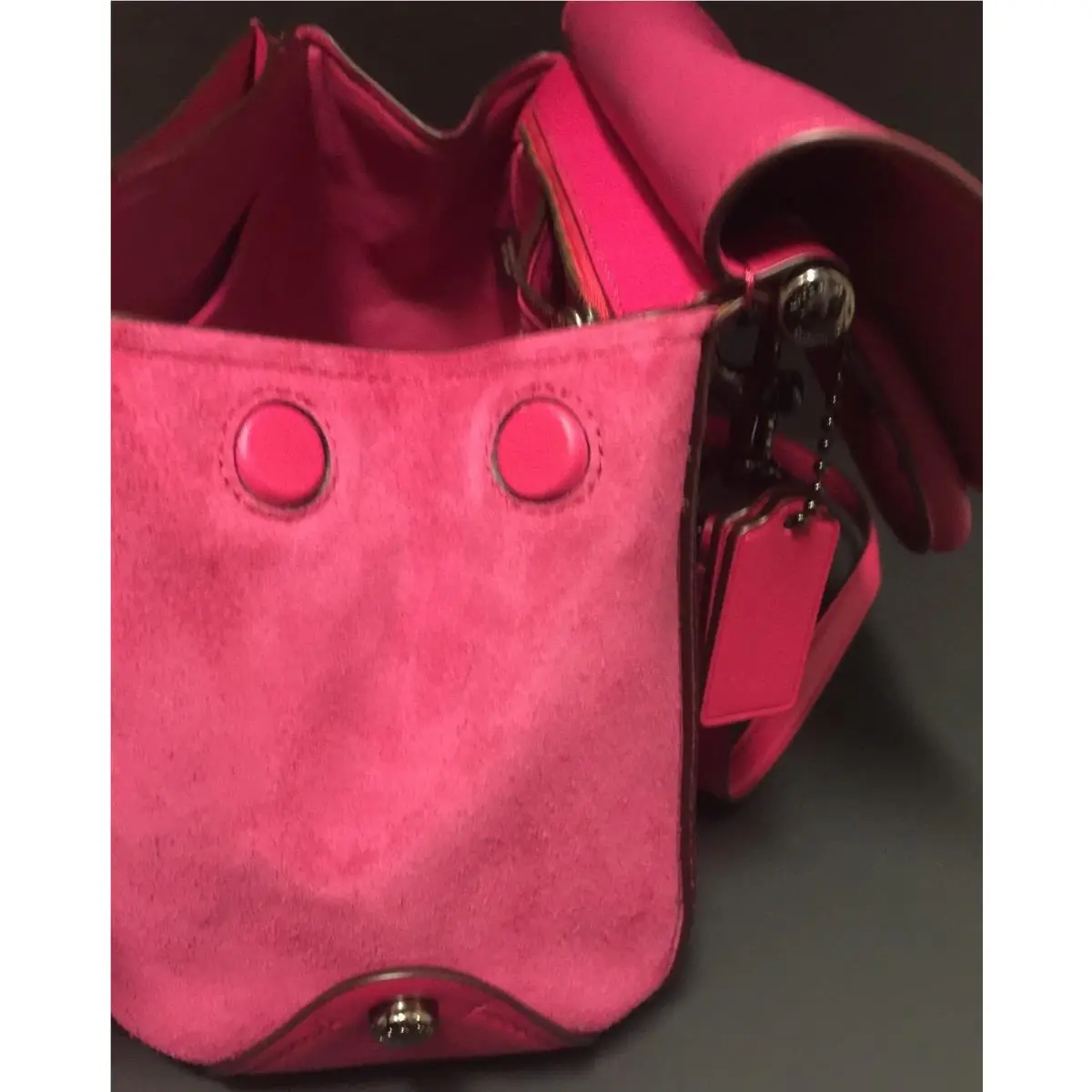 Coach  bag  - NOMAD - NOMAD - SIZE - fuchsia, Exterior: Fuchsia