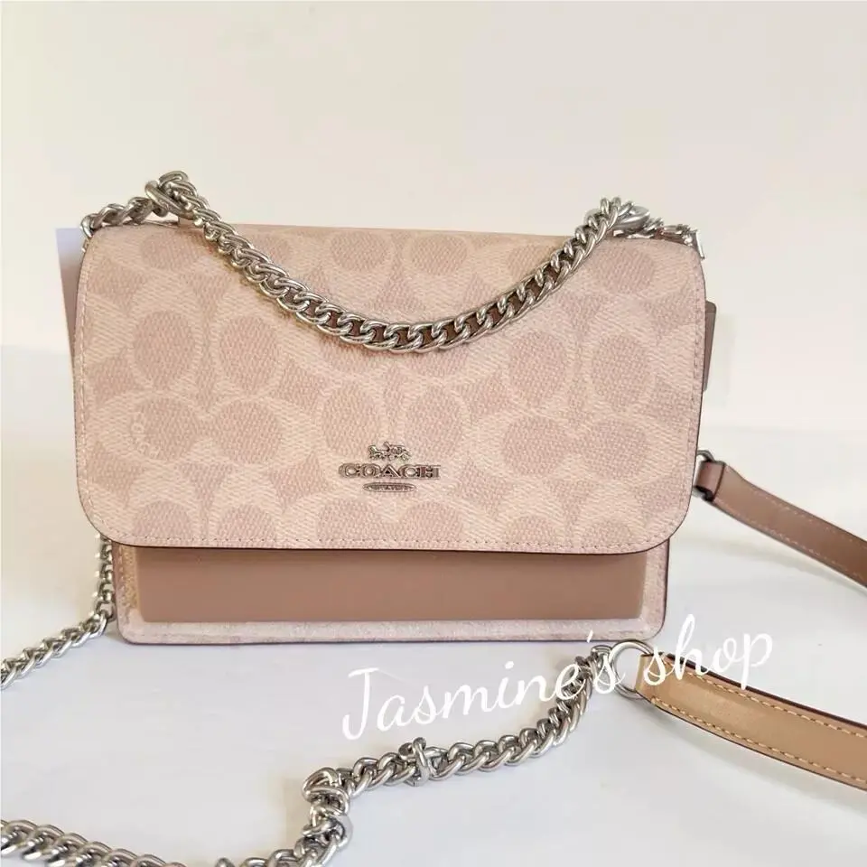 Mini Klare Crossbody Bag In Signature Canvas CW206 sand/taupe by Coach